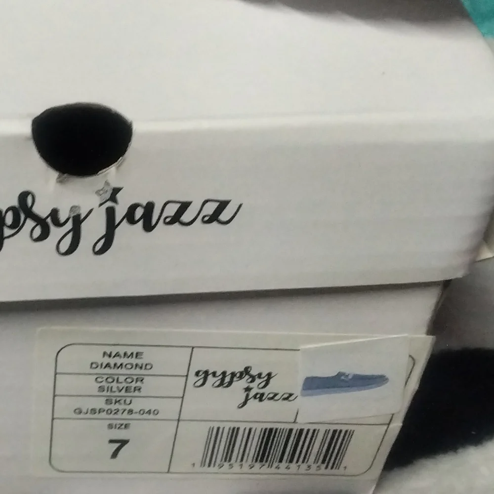 Gypsy Jazz Women's Shimmering Silver Sneakers - Picture 2 of 5